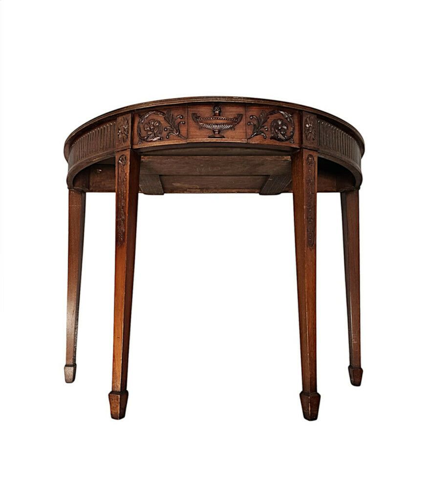 photo for sale A Very Rare Pair Of Late 19th Century Adams Design Demi Lune Side Or Console Tables