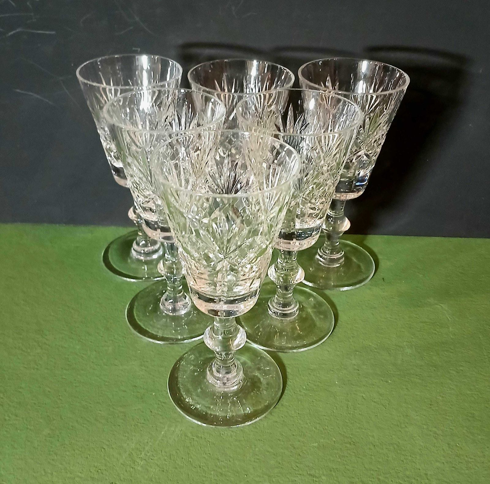 A Vintage Set Of 6 Edinburgh Crystal Embassy Pattern Small Wine Or Sherry Glasses, 5 1/4 Inches, 1990s