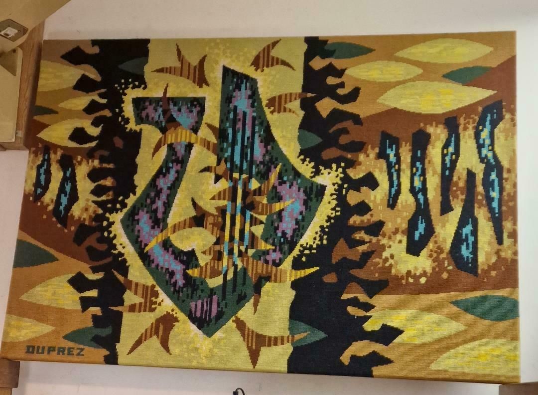 1960s Handwoven Tapestry By Jean Claude Dupree photo for sale