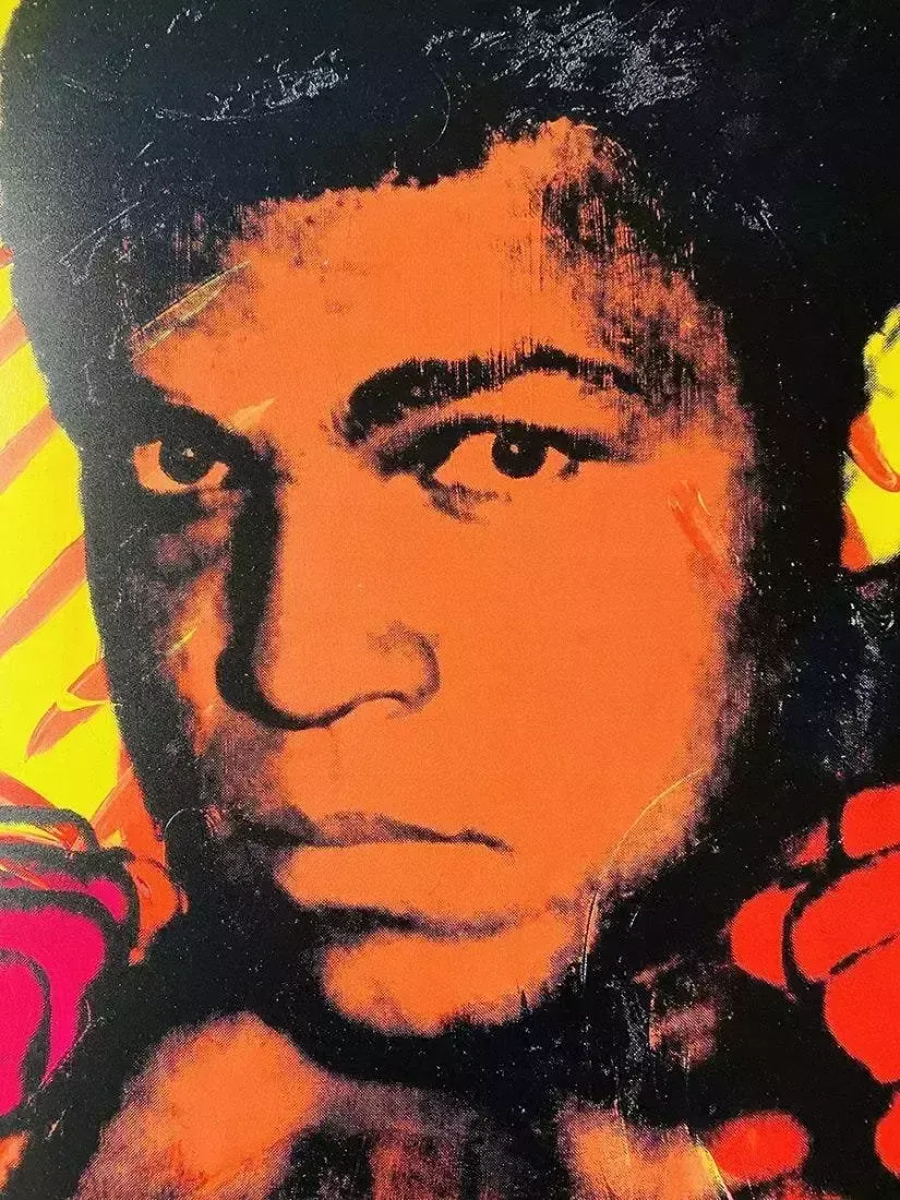 1986 Carnegie Museum Of Art After Andy Warhol   Muhammad Ali Lithograph photo furniture
