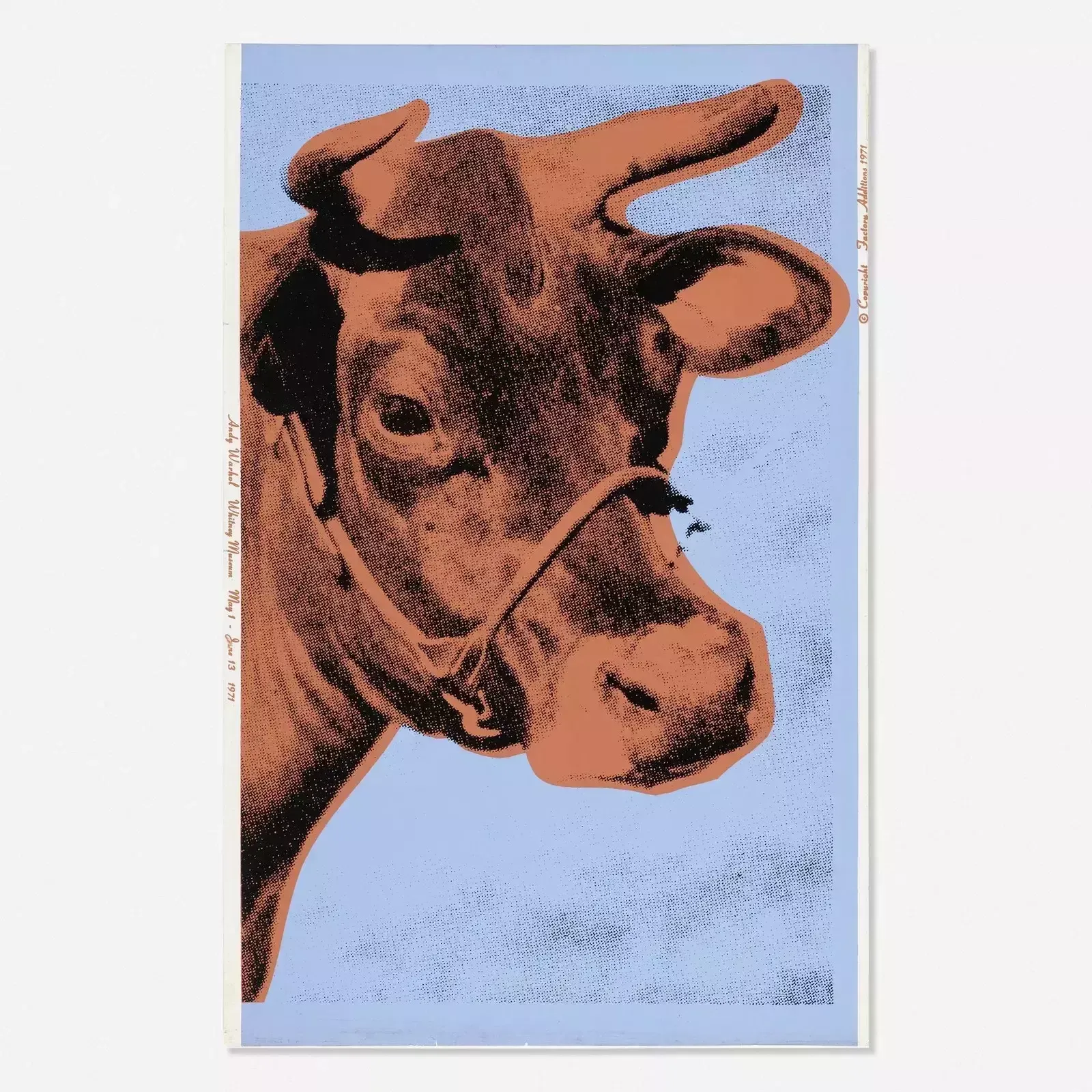 1986 Carnegie Museum Of Art After Andy Warhol, Cow Lithograph photo furniture