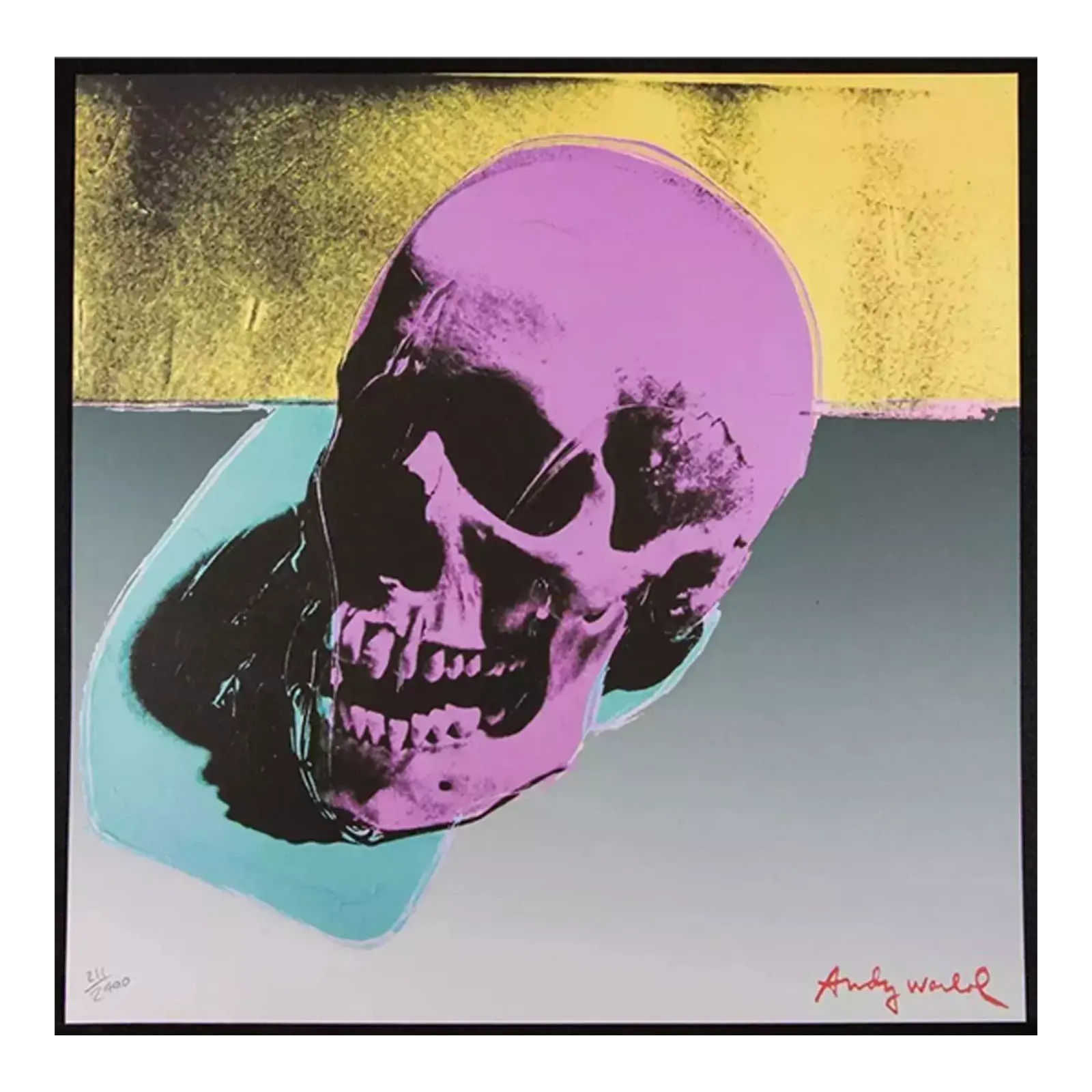 1986 Carnegie Museum Of Art After Andy Warhol "Skull" Lithograph