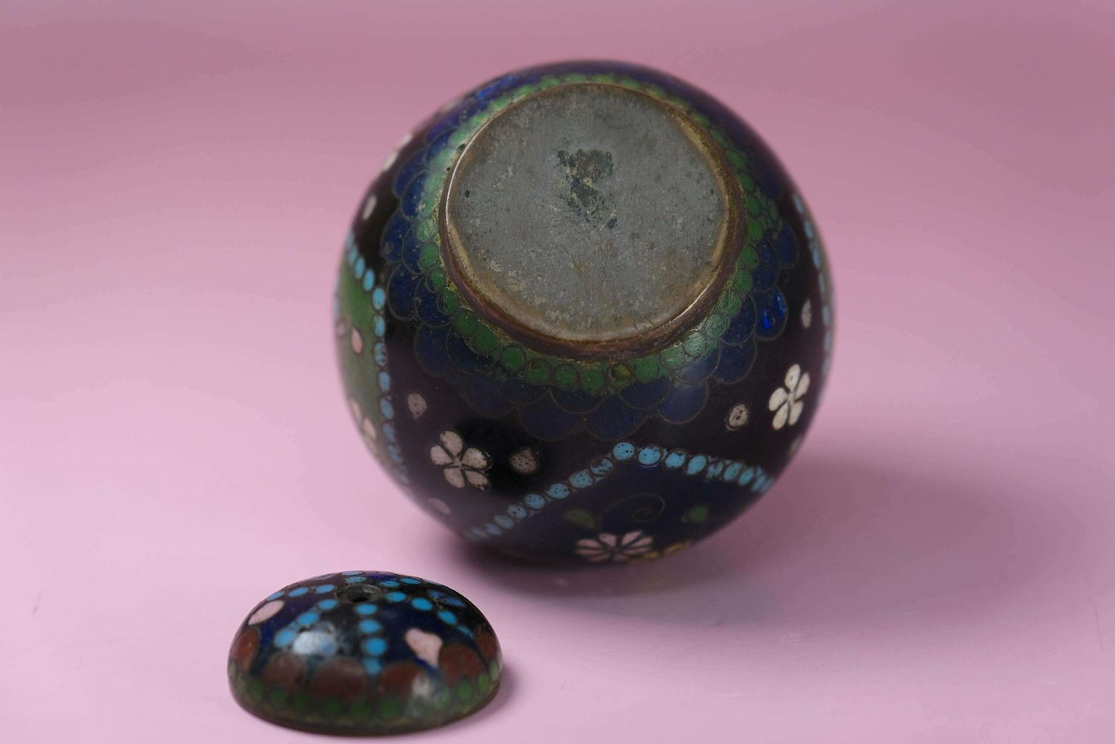 Antique Meiji Period Japanese Koro Bronze Cloisonne photo Art