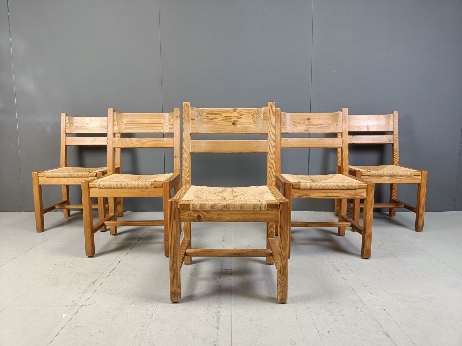 Set Of 5 Scandinavian Dining Chairs By Gm Mobler, 1960s photo for sale