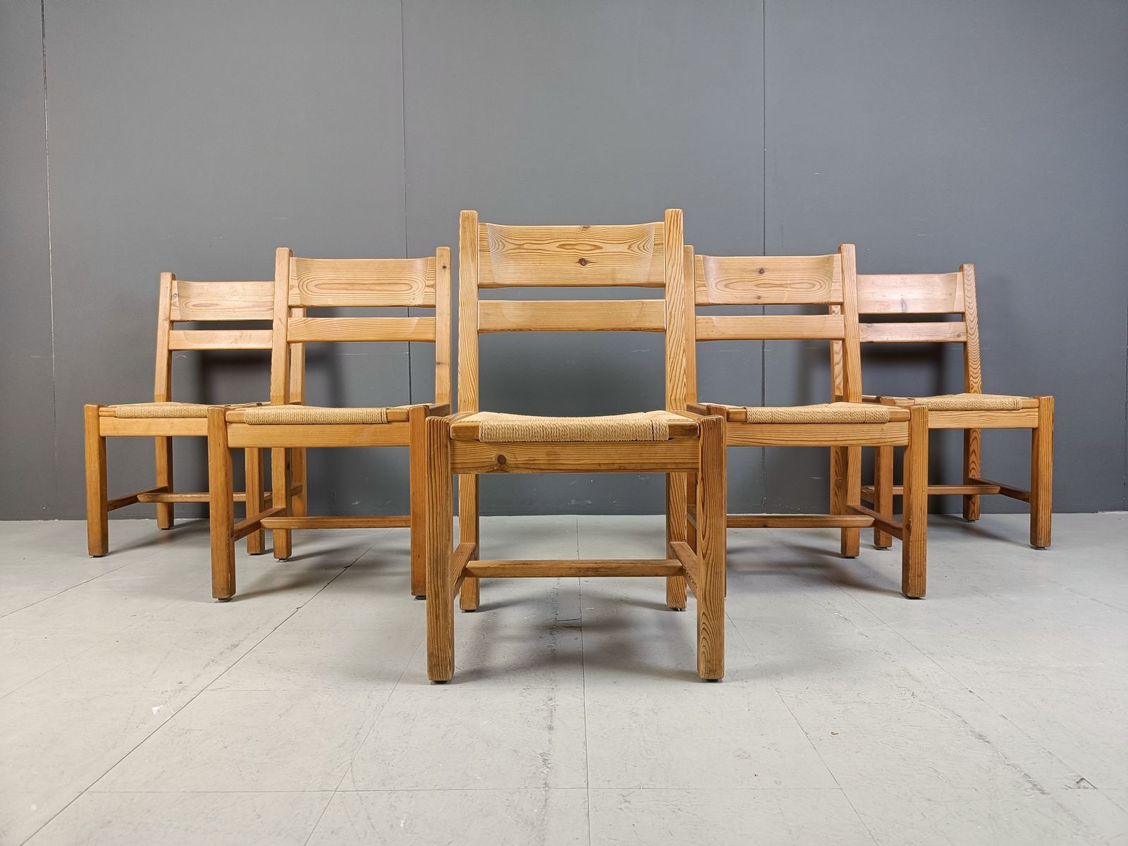 Set Of 5 Scandinavian Dining Chairs By Gm Mobler, 1960s photo buy