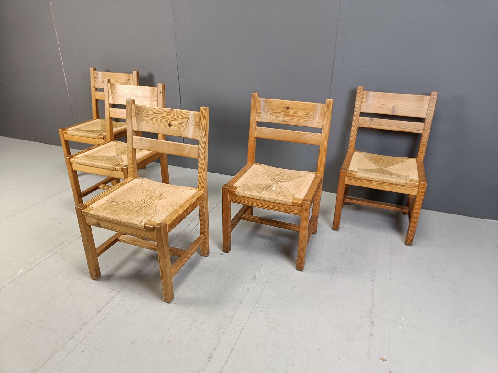 Set Of 5 Scandinavian Dining Chairs By Gm Mobler, 1960s photo vintage
