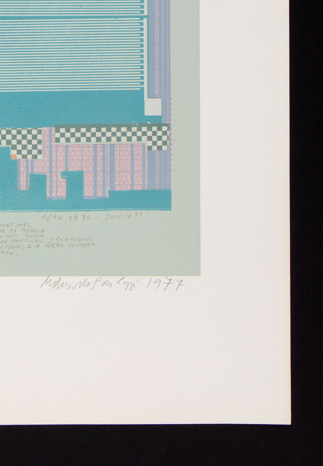 Eduardo Paolozzi   Nettleton, From Calcium Light Night (1977), Signed Print photo Art