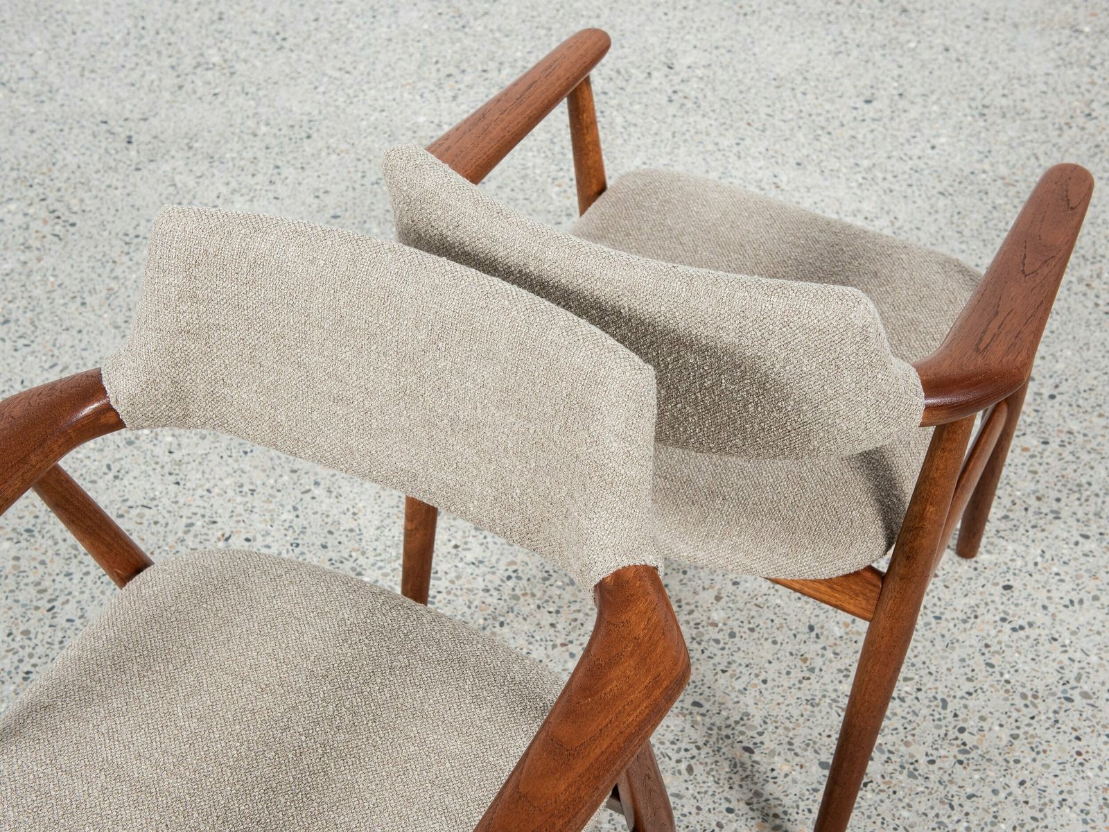 photo furniture Midcentury Danish Pair Of Chairs In Teak By Erik Kirkegaard For Glostrup 1960s