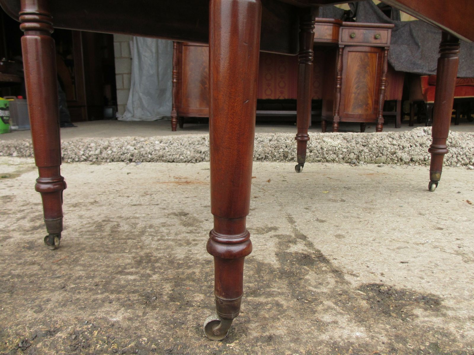 Victorian Mahogany Pembroke Table With Drawer photo for sale