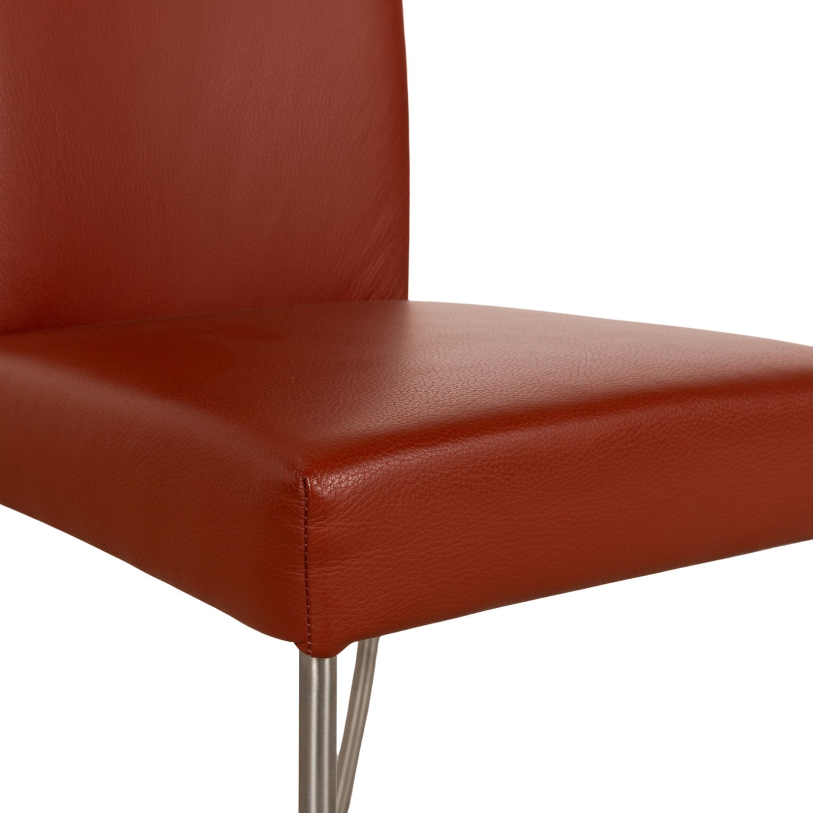Lot de 6 chaises Contur Penthouse en cuir marron photo for sale