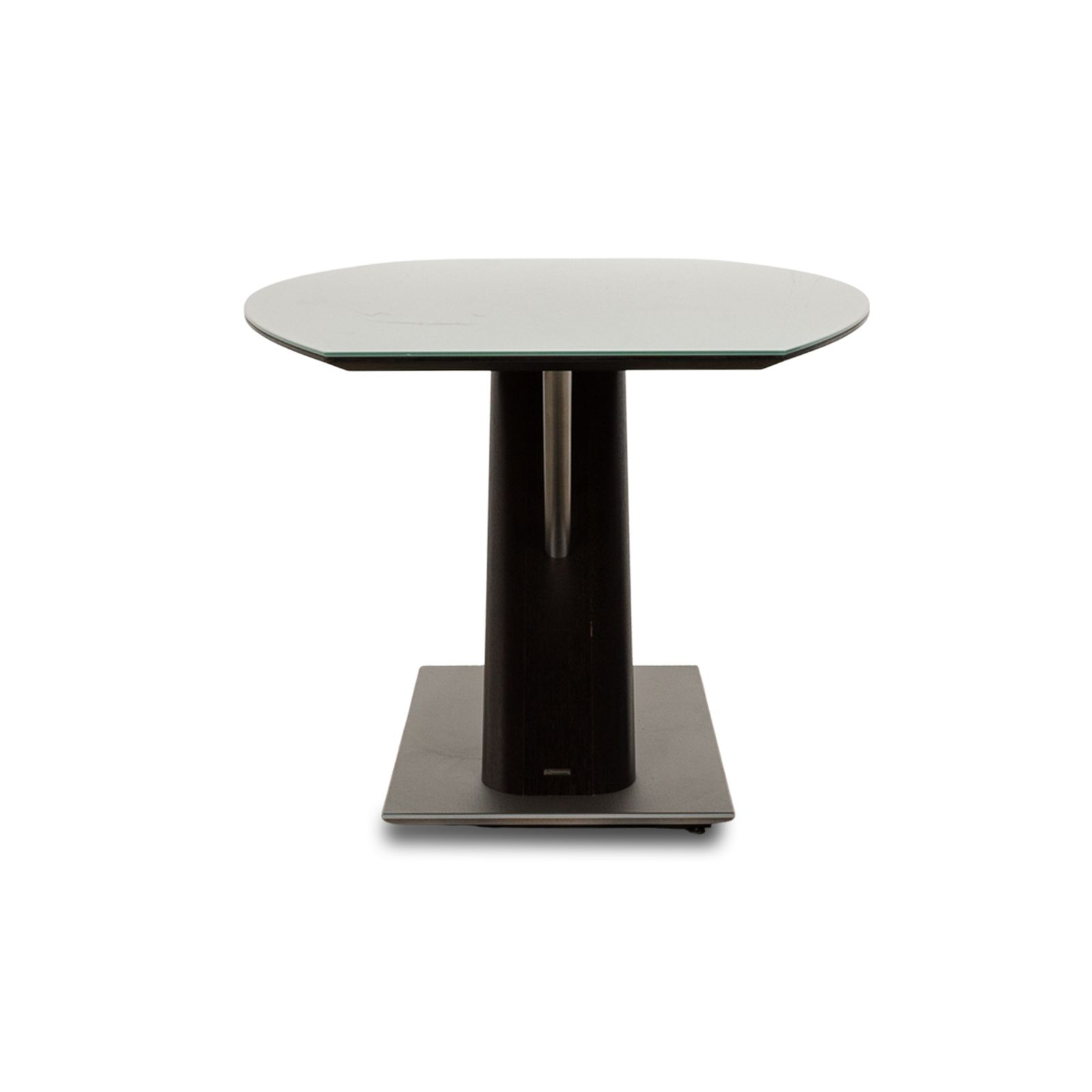 photo furniture Table à manger Musterring en verre, argentée, 195 x 95 x 75 cm