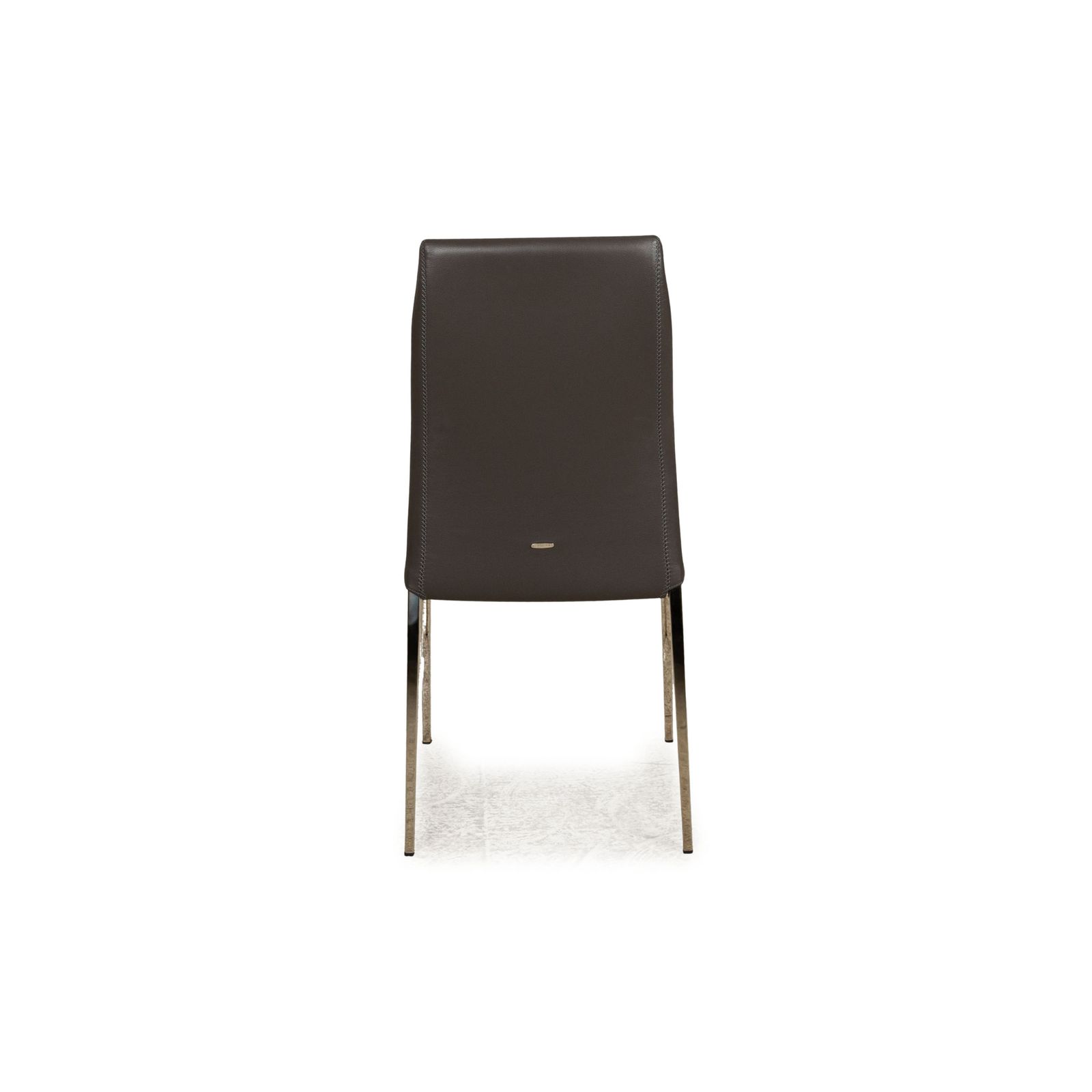 photo for sale Set van 4 Cattelan Italia Maya leren stoelen grijs eetkamer