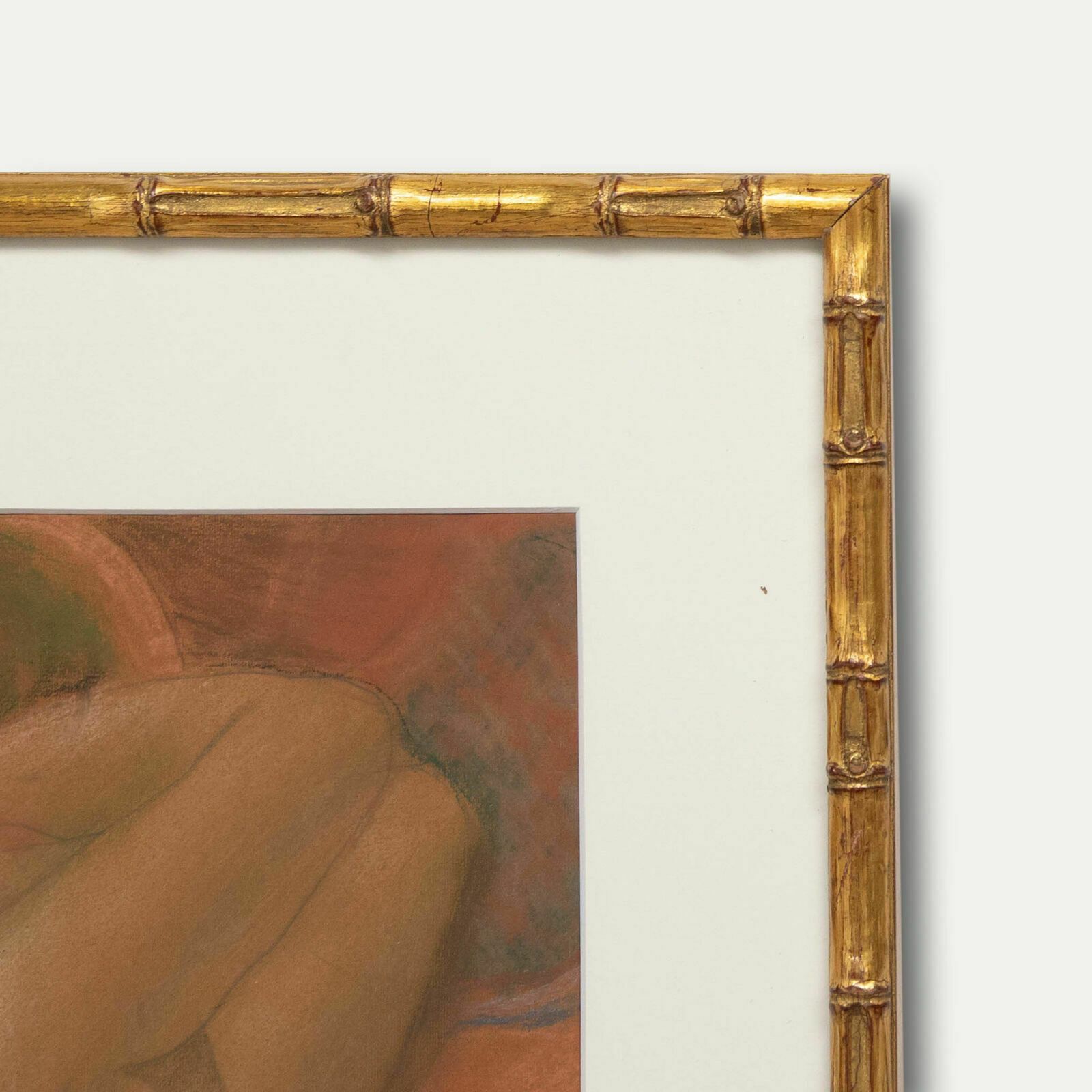 Ken Symonds (1927 2010)   Framed 20th Century Pastel, Nude On Patterned Rug photo 315.0