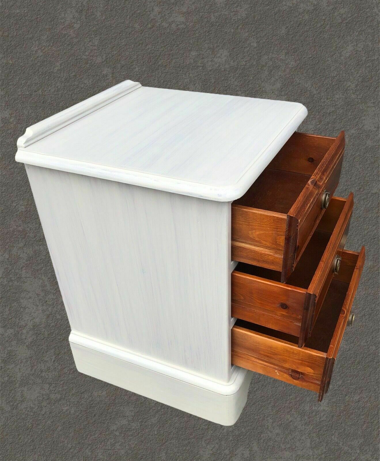 249.0 Pair Of Refinished Pine Bedside Chests / Bedside Tables photo