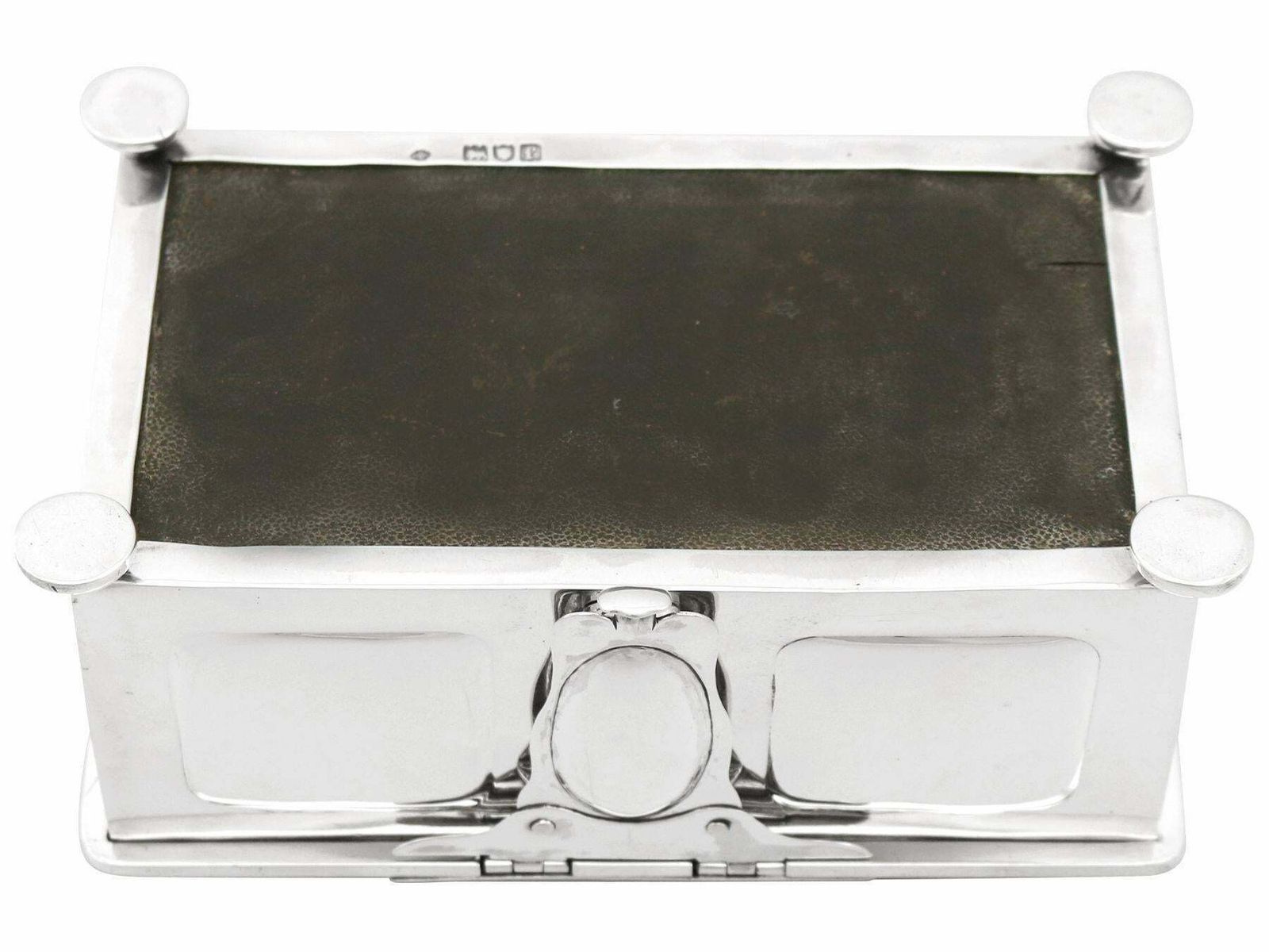 2195.0 Antique Edwardian Art Nouveau Style Sterling Silver Jewelry Casket photo