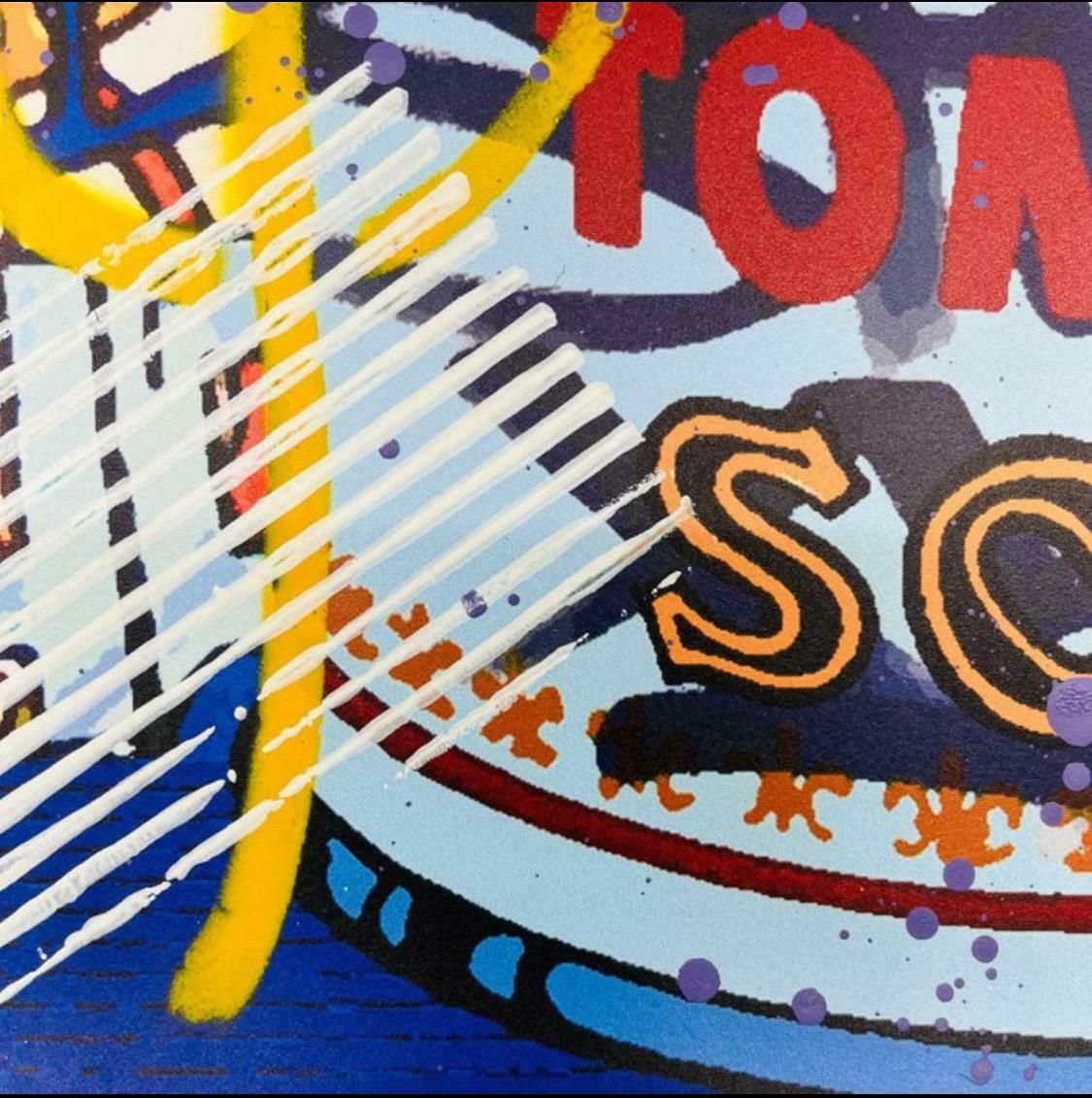 Campbell Super Blonde A Street Art Mix Media Paper Embellished By Hand By Airoh photo furniture