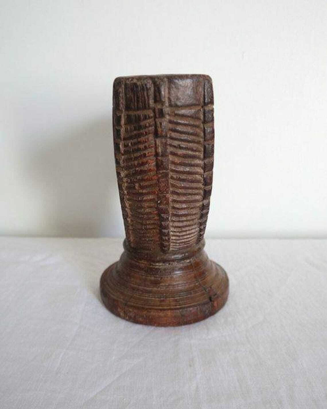 Mid 19th Century Indian Hand Carved Wooden Rice Separator photo buy