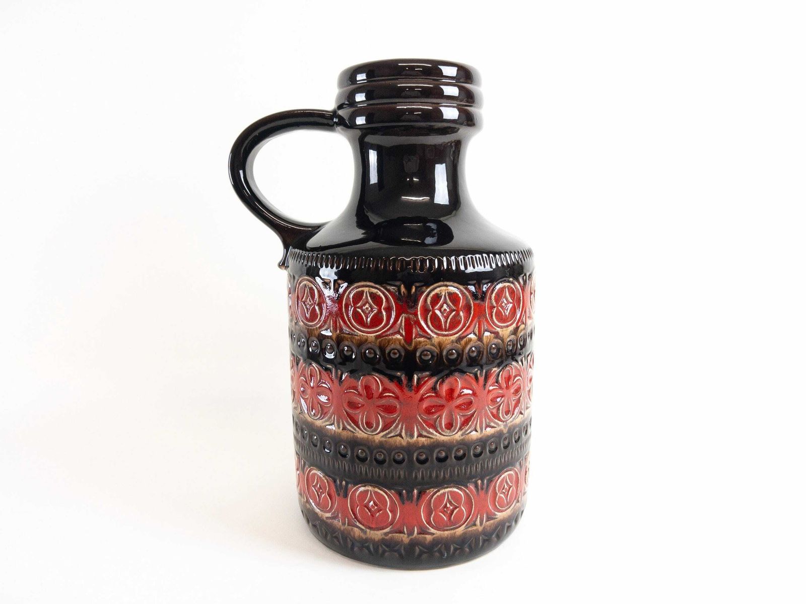 Xl Scheurich Keramik Floor Vase   Foligno Decor   Red And Brown Vase Jug Floor Vase 489 39 photo furniture