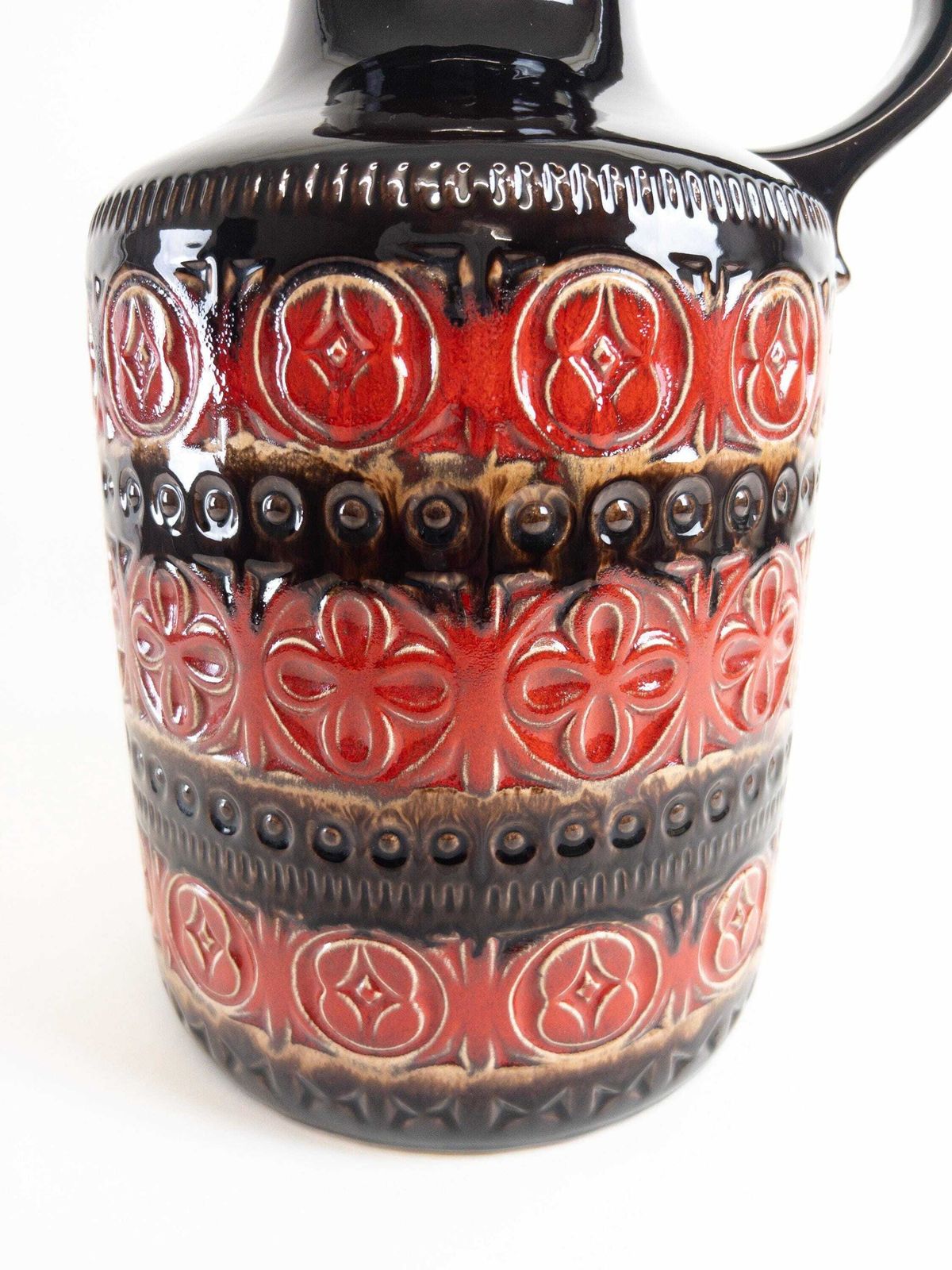 Xl Scheurich Keramik Floor Vase   Foligno Decor   Red And Brown Vase Jug Floor Vase 489 39 photo vinterior