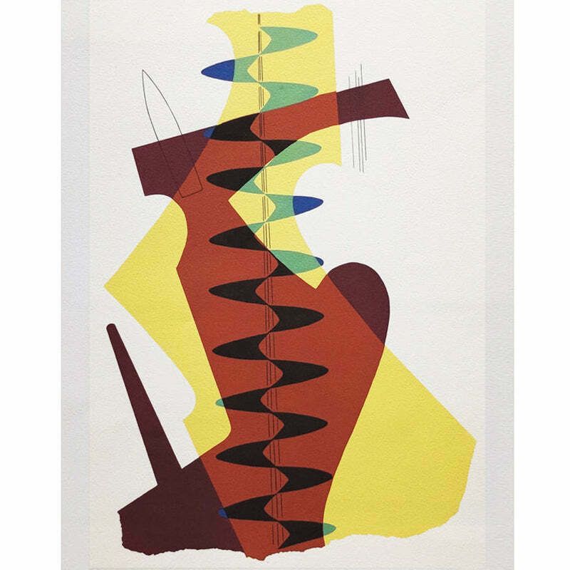1970s Gorgeous Man Ray "The Meeting" Limited Edition Lithograph photo furniture