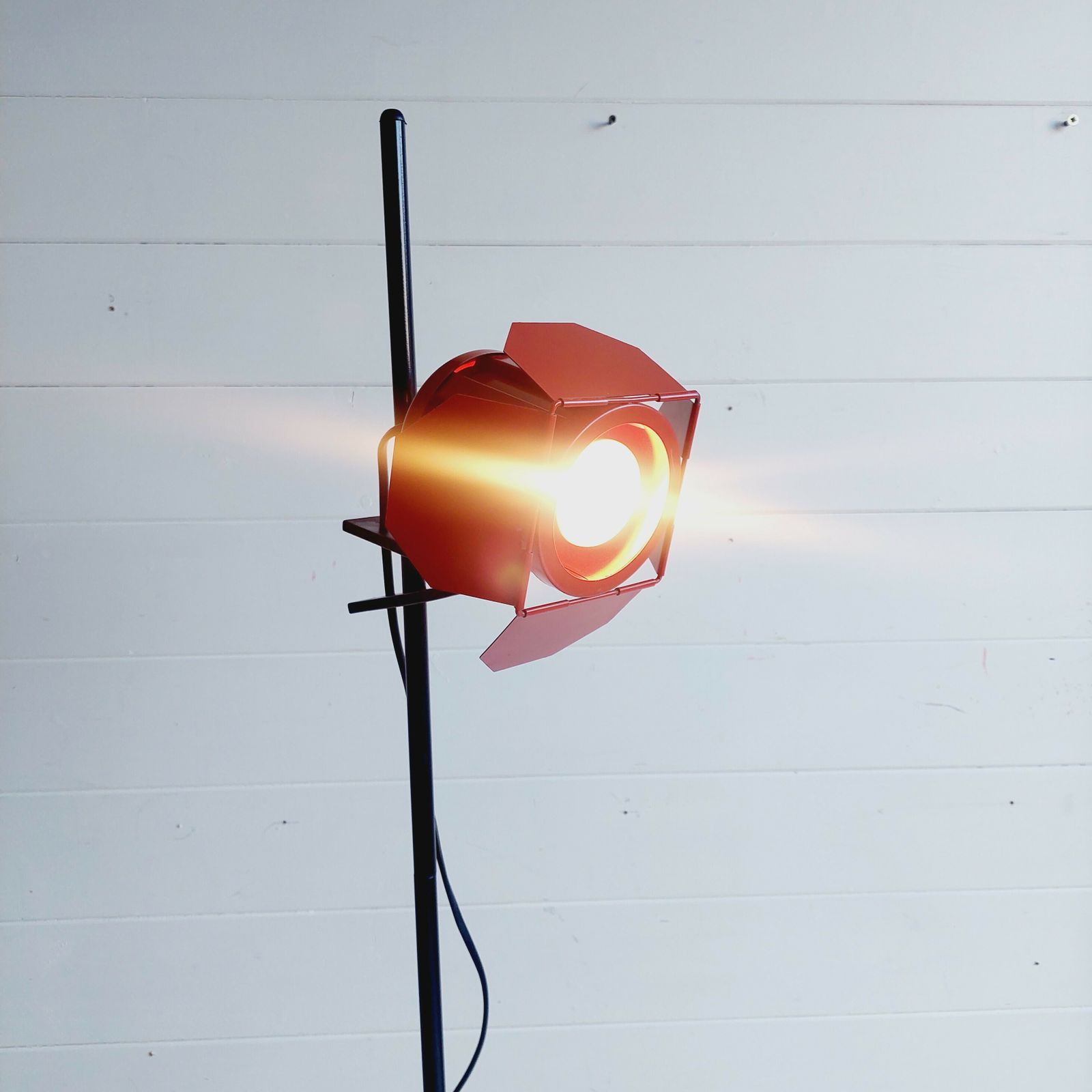 295.0 Mid Century  Adjustable Spotlight Floor Lamp Ikea "Reflektor" Spotlight Studio Light 1980s photo