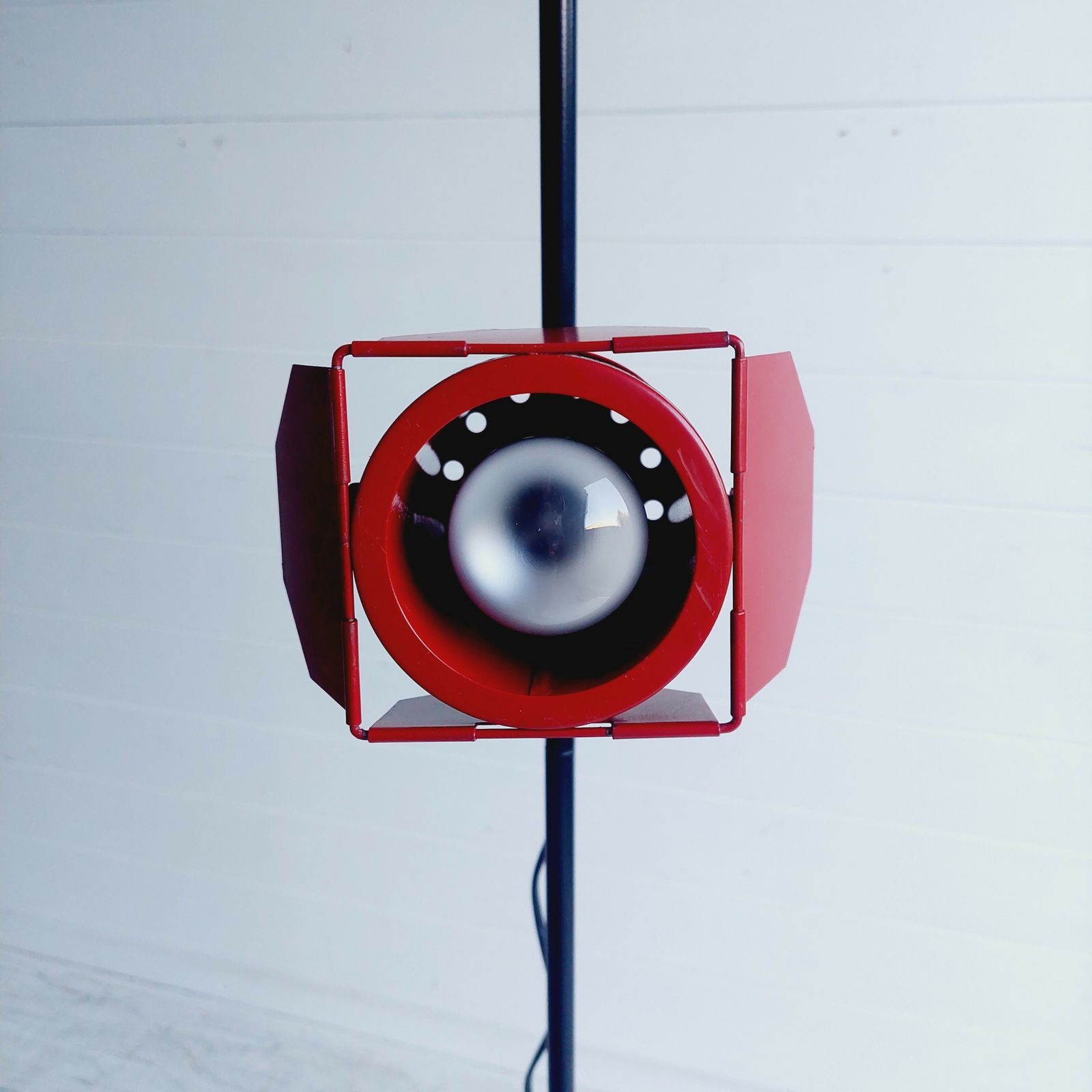 photo vinterior Mid Century  Adjustable Spotlight Floor Lamp Ikea "Reflektor" Spotlight Studio Light 1980s