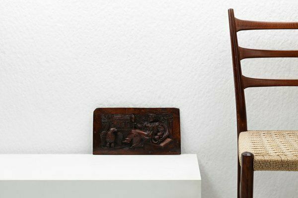 17th Century Gothic Hand Sculpted Oak Panel, Belgium photo furniture