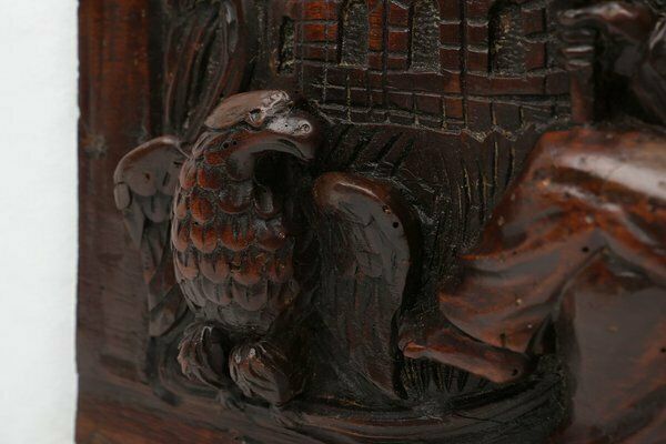 17th Century Gothic Hand Sculpted Oak Panel, Belgium photo buy