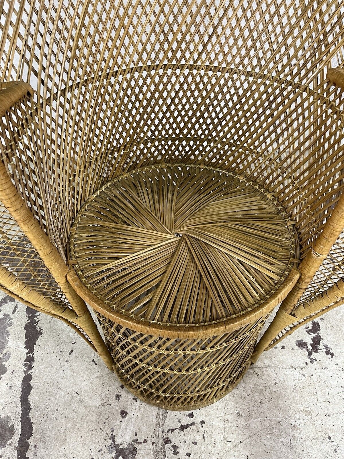 Emanuelle Pavone Wimini Rattan Armchair 1960s Vintage Design photo buy
