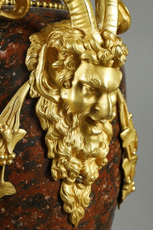 Home Decor Pair Of Louis XVI Style Candelabra In Griotte Red Marble And Gilt Bronze photo
