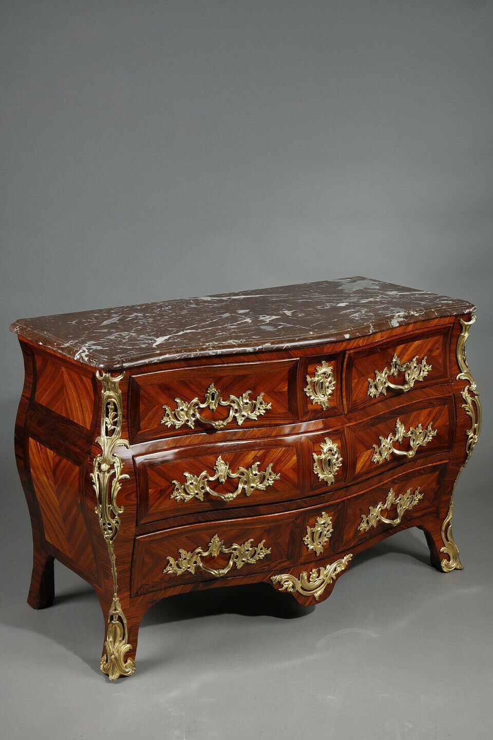 Commode Tombeau In Violet Wood Veneer Stamped With Lapie photo furniture