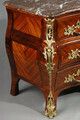 photo vinterior Commode Tombeau In Violet Wood Veneer Stamped With Lapie