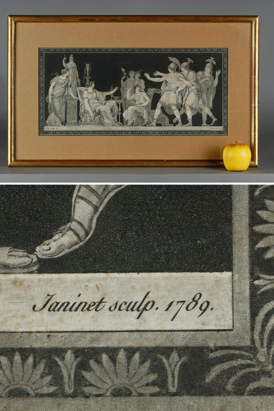 Suite Of 5 Engravings Of Antique Scenes After Moitte By Janinet photo furniture