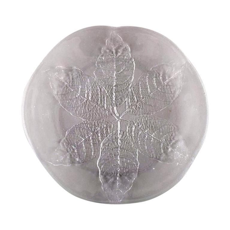 Scandinavian Art Glass, 21 Mouth Blown Cover Plates In Art Glass