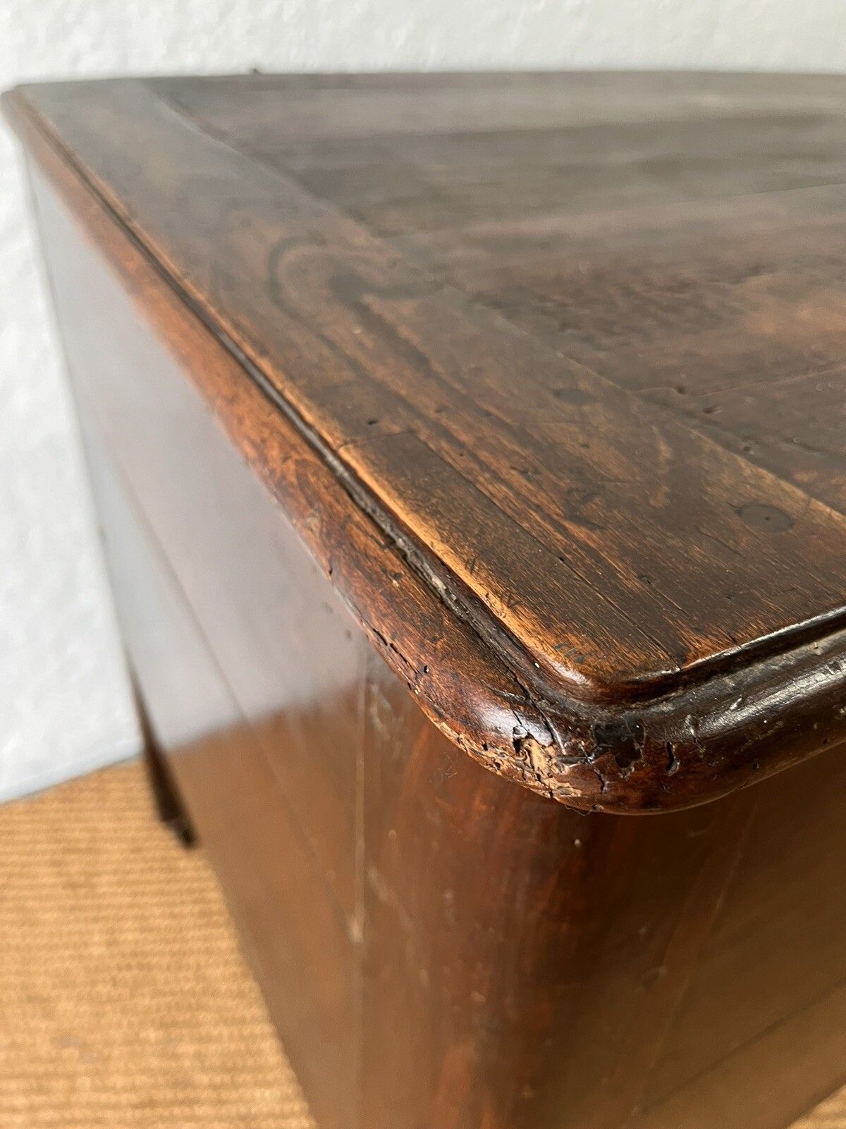 Antique 18th C French Louis XV Fruitwood Coffer Storage Chest Trunk Side Table photo buy