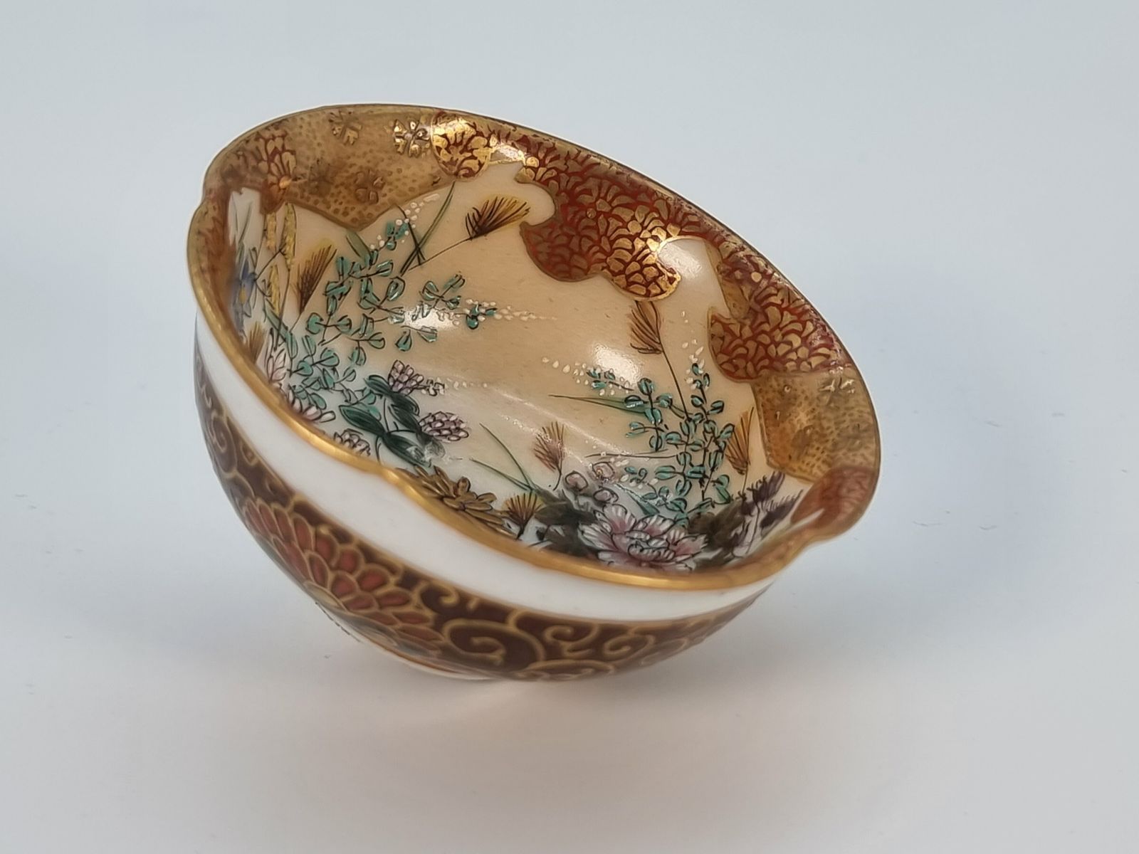 Home Decor A Pair Of Japanese Meiji Period Miniature Porcelain Kutani Ware Bowls, Circa 1880 photo