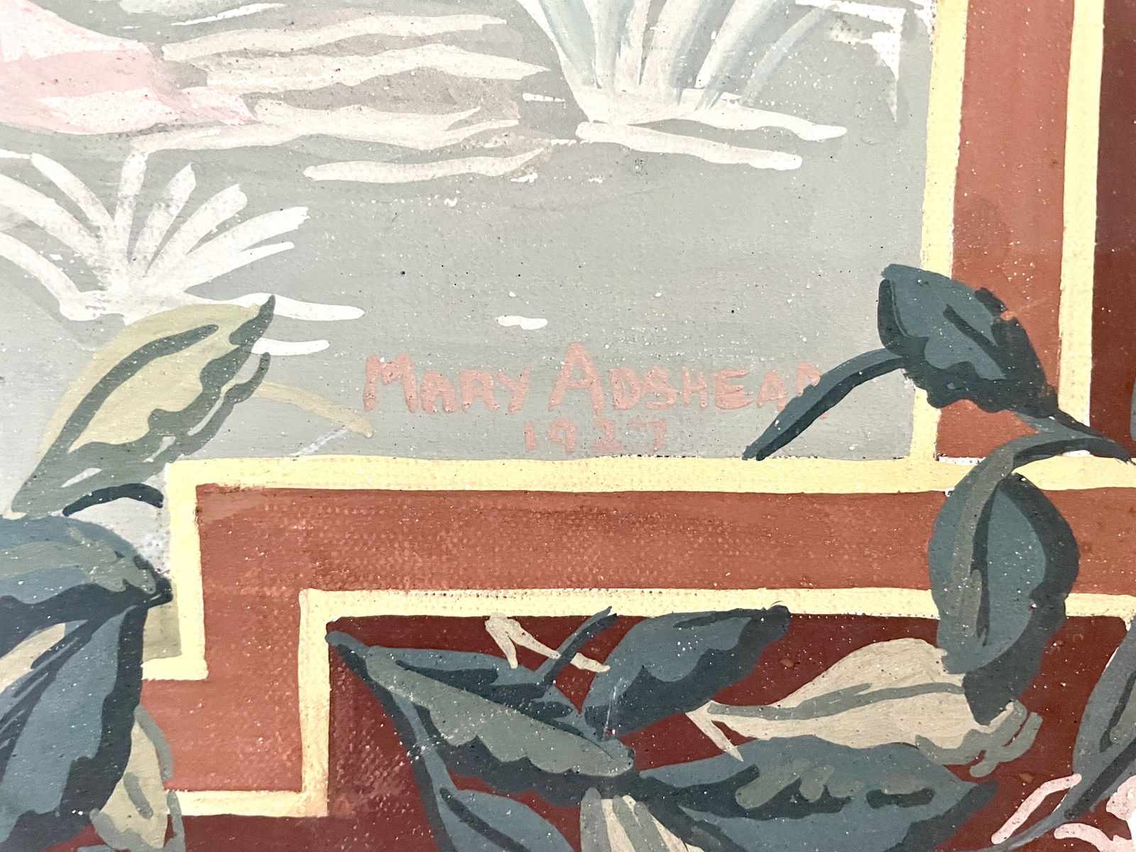 Mary Adshead   Music & Song   A Pair Of 1920s Tempera Paintings photo for sale