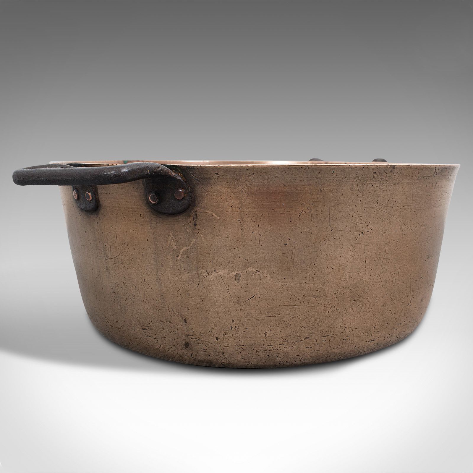745.0 Antique Jam Pan, English, Bronze, Preserves Cooking Pot, Late 18th C, Circa 1800 photo