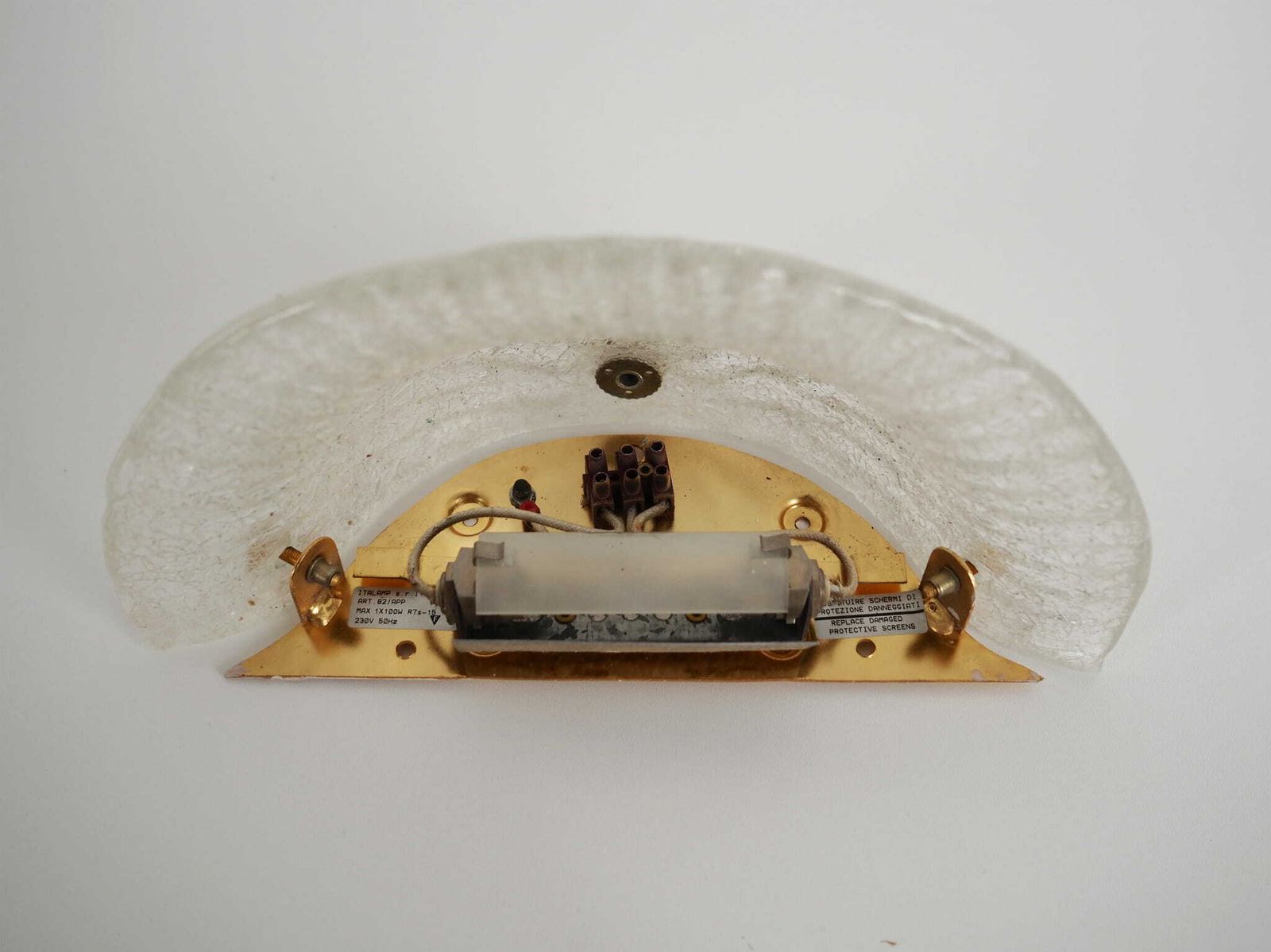 photo furniture Wall Lamp, Murano Glass, Italian Design, 1970s, Manufacture: Italy
