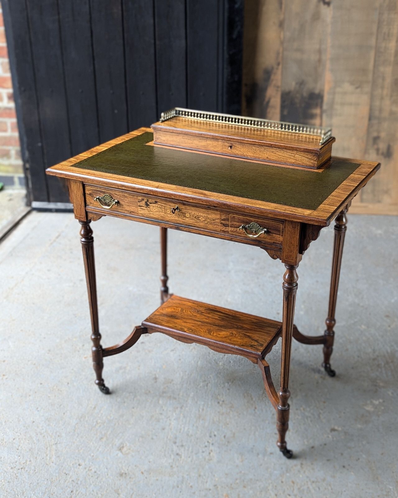 Antique Ladies Desk (Delivery Available) Bonheur Du Jour C1882 Rosewood