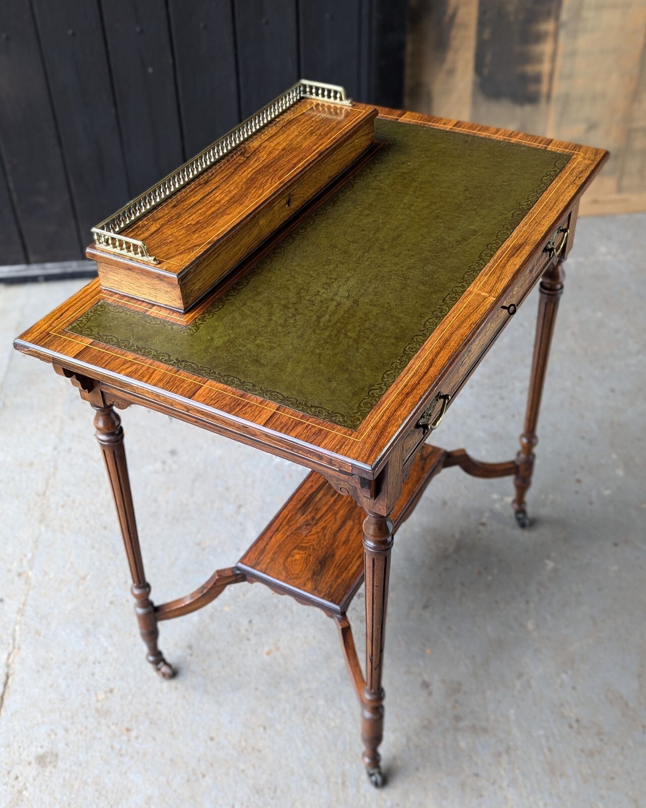 Furniture Antique Ladies Desk (Delivery Available) Bonheur Du Jour C1882 Rosewood photo
