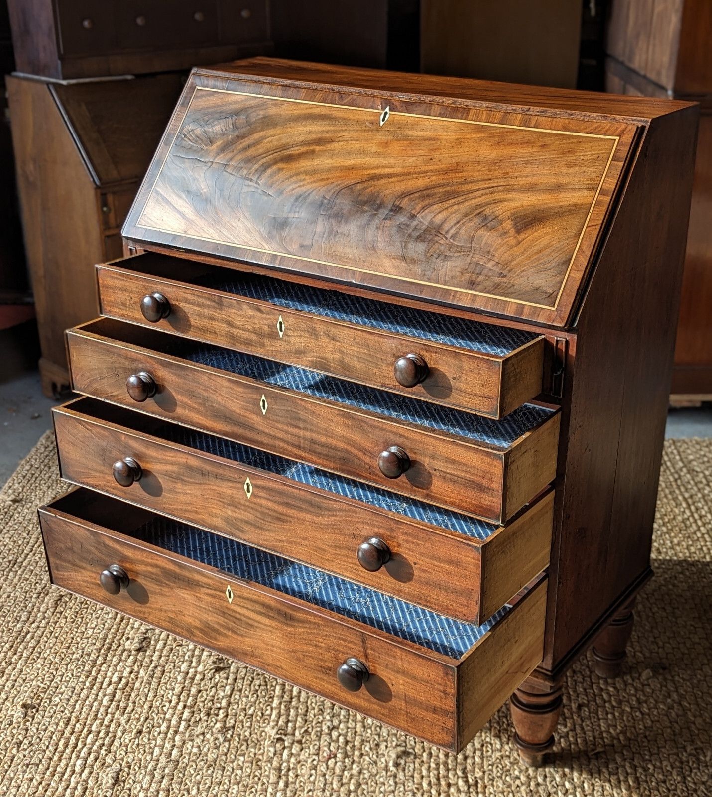 photo for sale Antique Bureau (Delivery Available) Mahogany C1820 Home Office