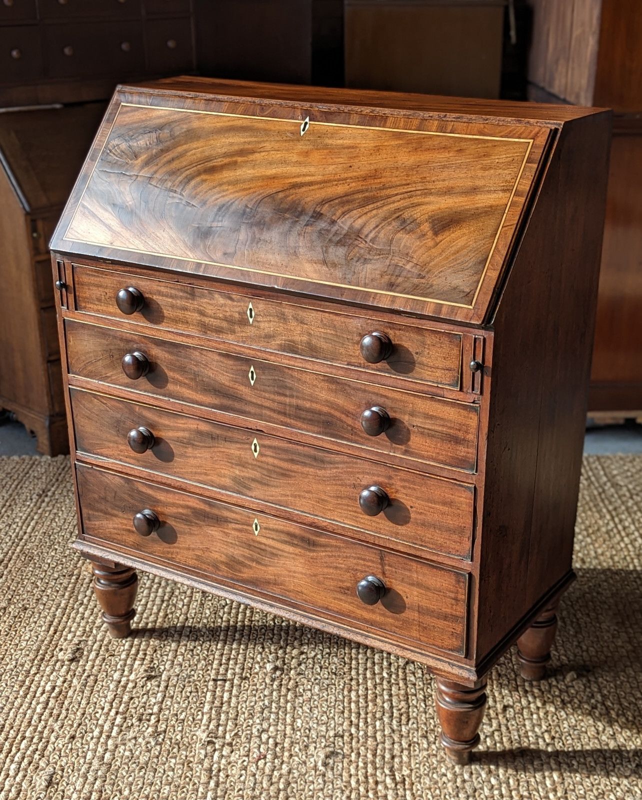 Furniture Antique Bureau (Delivery Available) Mahogany C1820 Home Office photo