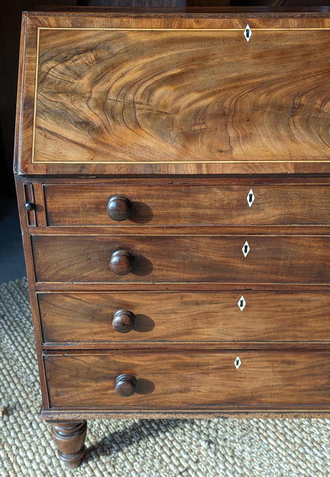 750.0 Antique Bureau (Delivery Available) Mahogany C1820 Home Office photo