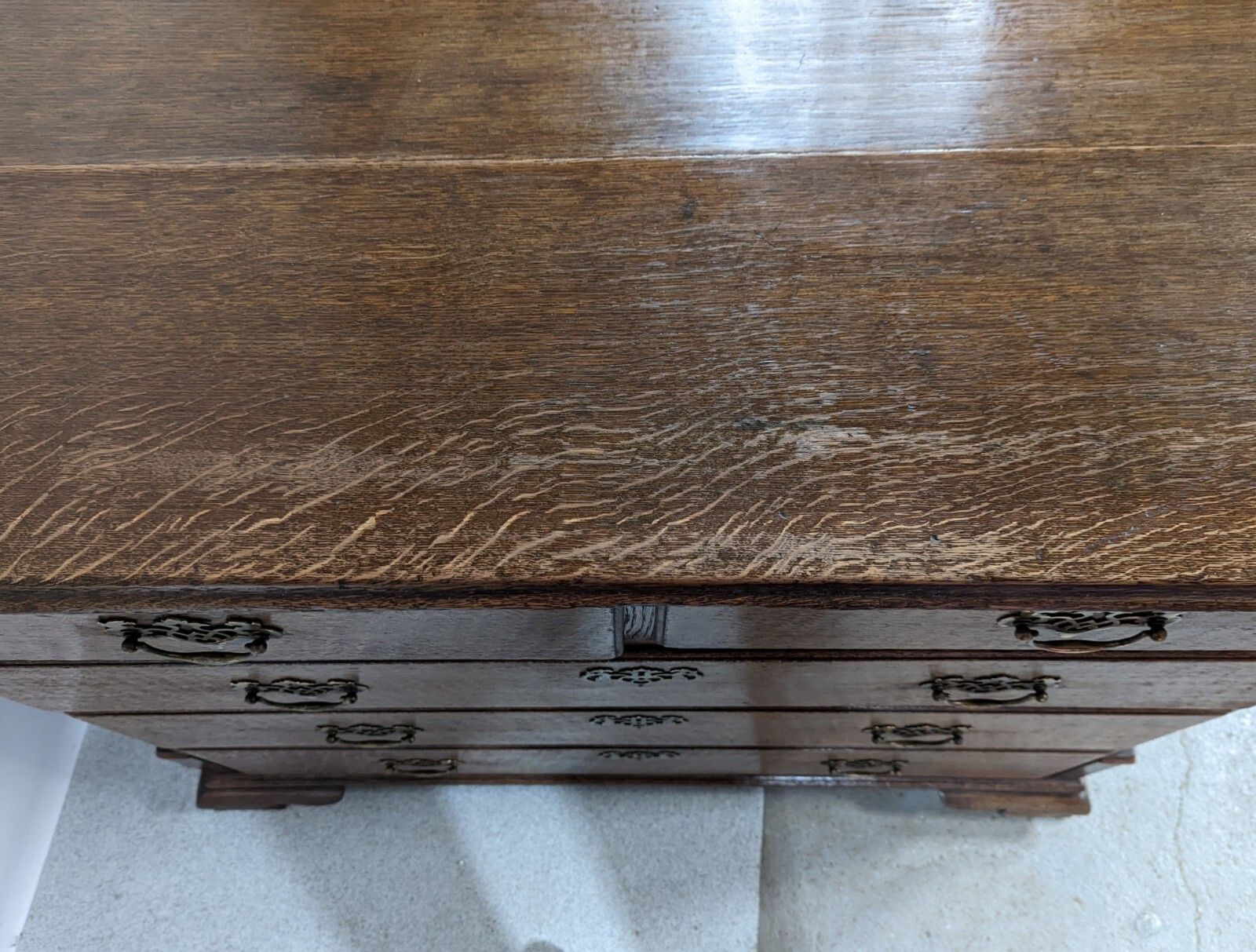 Chest Of Drawers (Delivery Available) Oak & Mahogany Antique photo Furniture