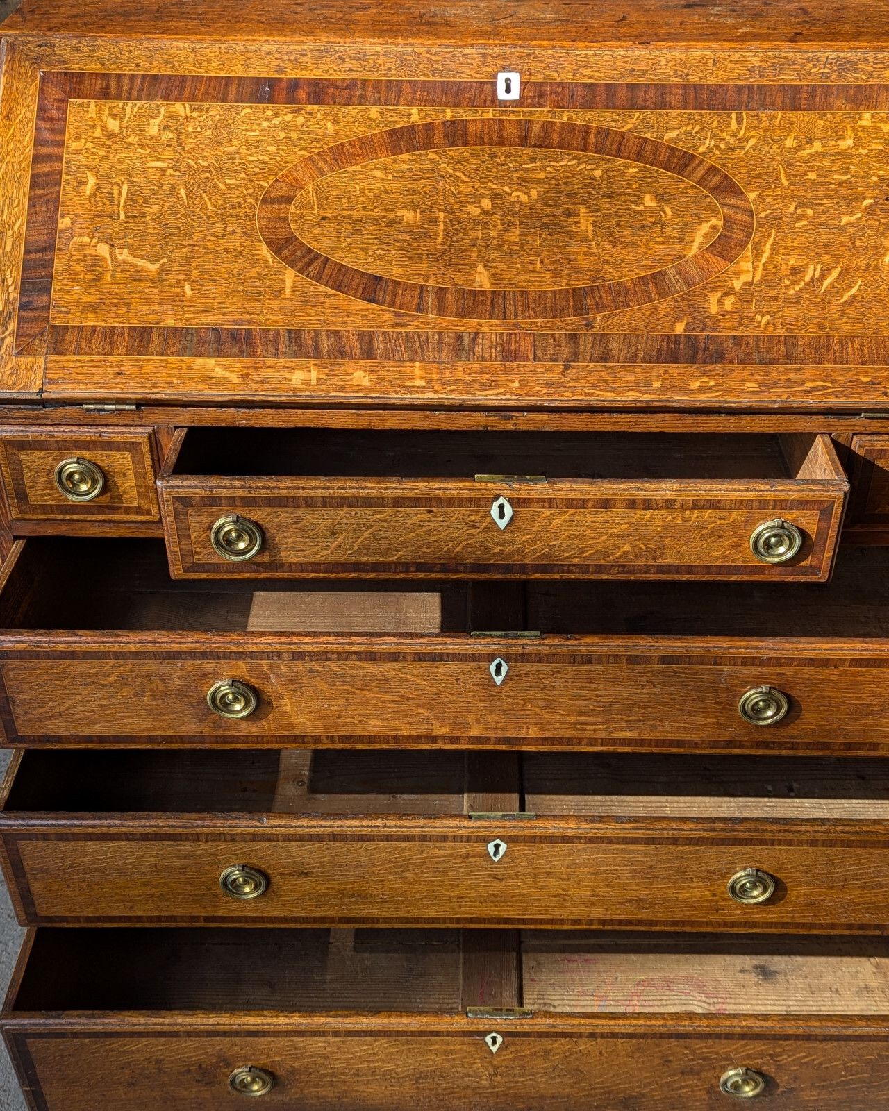 Antique Bureau Oak (Delivery Available) Home Office photo 900.0