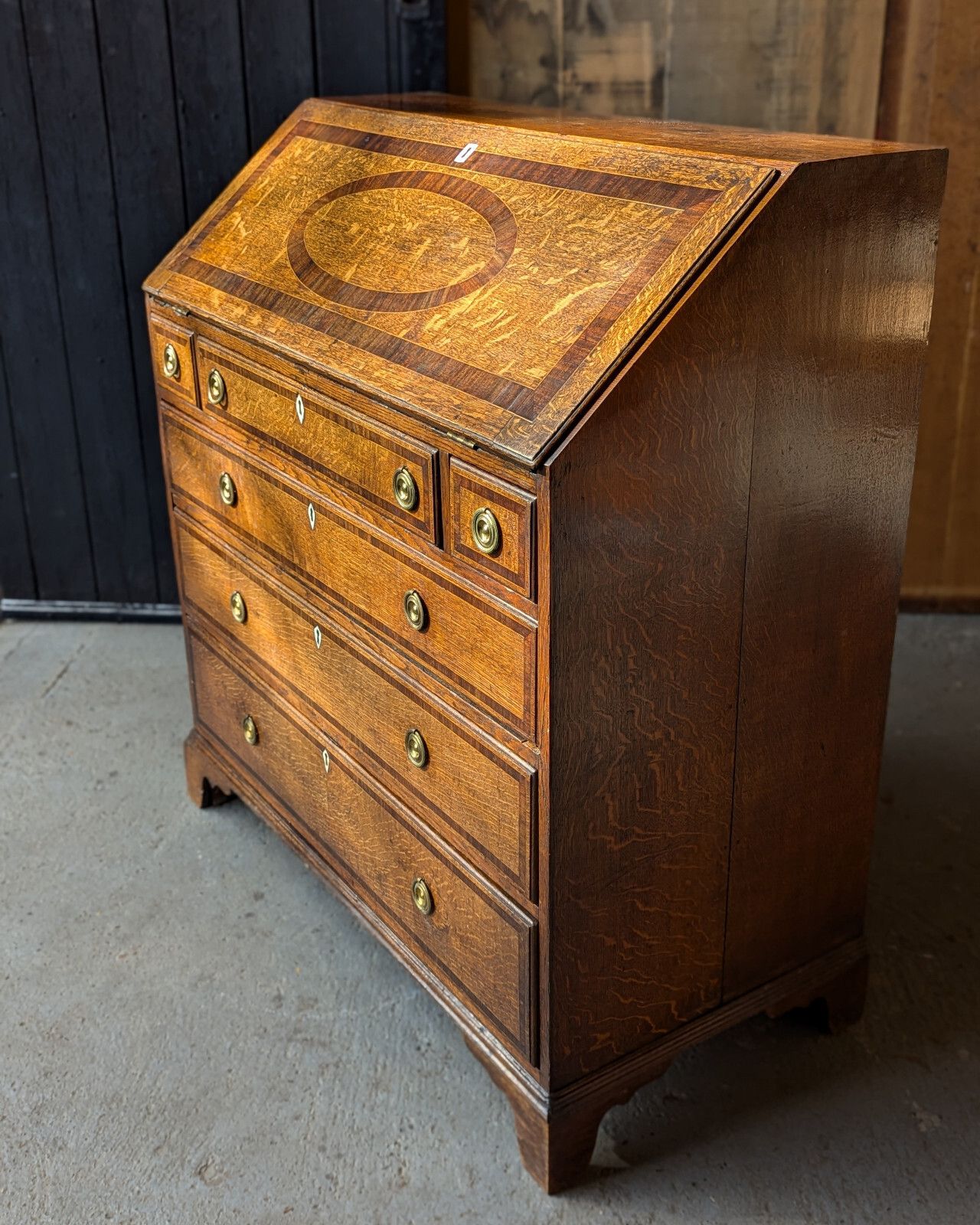 photo buy Antique Bureau Oak (Delivery Available) Home Office
