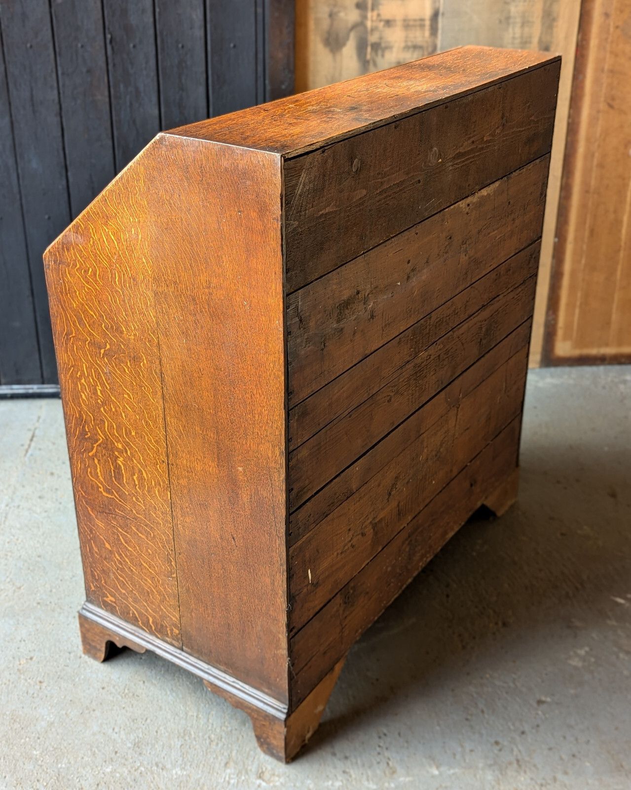 photo vintage Antique Bureau Oak (Delivery Available) Home Office