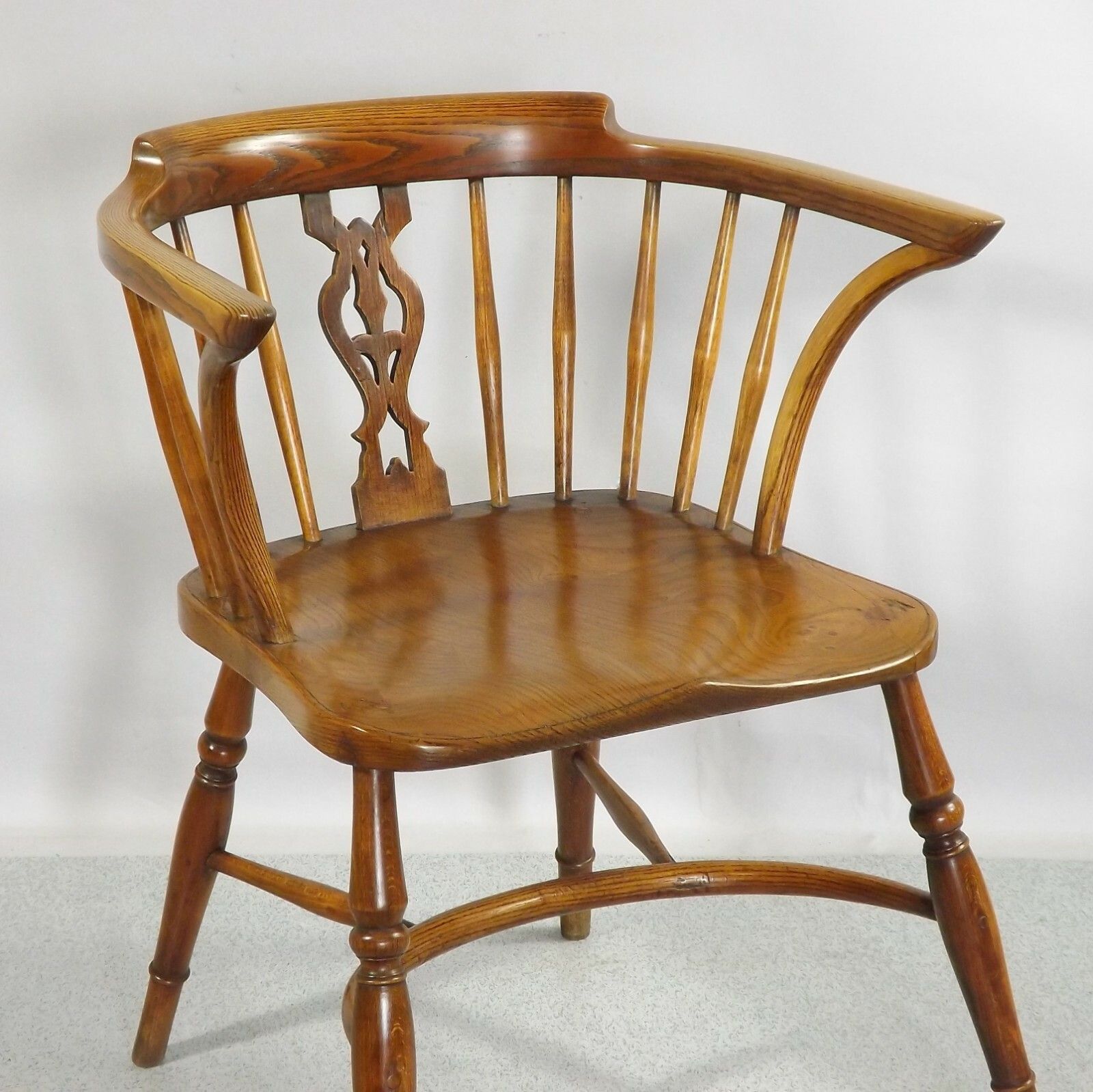 Windsor Chair (Delivery Available)  Low Back Horseshoe Pattern Ash Antique photo furniture