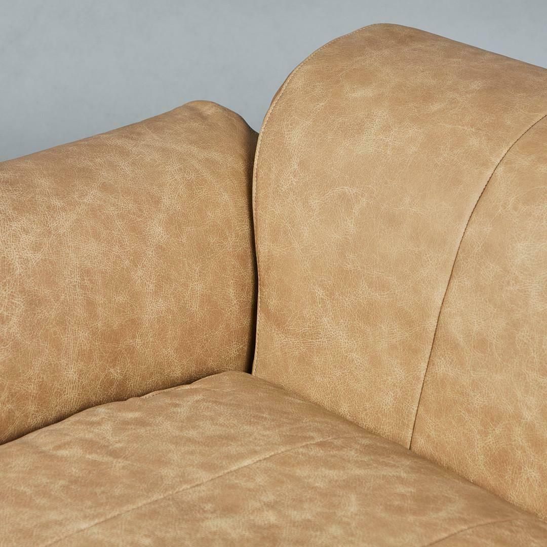 Vittorio Introini For Saporiti Leather Sofa, 1970s, Italy photo buy